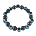 Hématite bracelet, avec résine, styles différents pour le choix, 10mm pouce, Vendu par brin