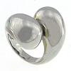 Edelstahl Fingerring, originale Farbe, 28mm, 16mm, Größe:5.5, verkauft von PC