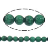 Natural Malachite Beads, Round Inch 