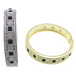 Fashion Zinc Alloy Bangle, plated, with rhinestone 14mm, 61mm Approx 7.5 Inch 