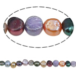 Baroque Cultured Freshwater Pearl Beads, natural, multi-colored, Grade A, 6-7mm Approx 0.8mm .7 Inch 