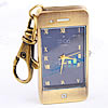 Keychain Watch, Zinc Alloy, Rectangle, antique bronze color plated, cadmium free 