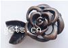 Brass Magnetic Clasp, Flower, plated, magnetism about 3000 gauss 