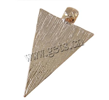 Zinc Alloy Enamel Pendants, Triangle, Customized, more colors for choice, nickel, lead & cadmium free, 24x34mm, Hole:Approx 2-3mm, Sold By PC