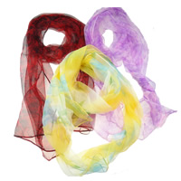 Soie Imitation foulard, pour femme, couleurs mélangées Vendu par brin