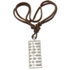 Peau de vache Zinc alliage collier, cuir de peau de vache, avec alliage de zinc, 2 fils, sans cadmium Environ 16-32 pouce, Vendu par brin