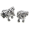 Abalorios Estilo Europeo de Aleación de Zinc, Animal, chapado, sin rosca, más colores para la opción, libre de níquel, plomo & cadmio, 17x14x10mm, agujero:aproximado 4mm, Vendido por UD