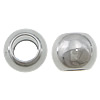 Perles European en acier inoxydable, Acier inoxydable 304, rondelle, solide, couleur originale, 10mm Environ 5mm, Vendu par PC