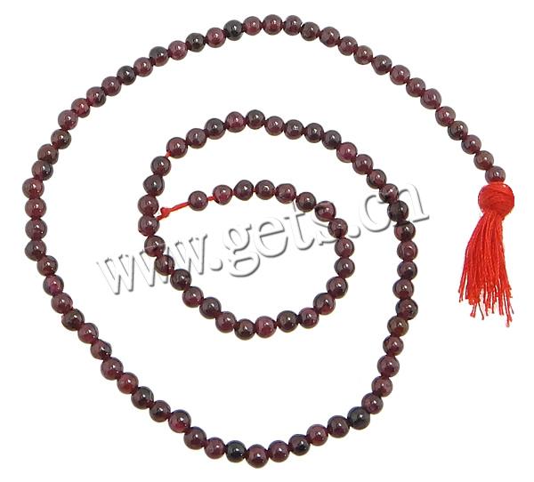 Natural Garnet Beads, Round, January Birthstone & more sizes for choice, Length:15 Inch, Sold By Strand