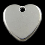 Zinc Alloy Heart Pendants, plated Approx 2mm 