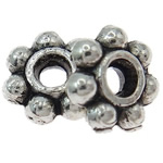 Zinklegierung Zwischenperlen, Blume, plattiert, keine, frei von Nickel, Blei & Kadmium, 6mm, ca. 5000PCs/kg, verkauft von kg