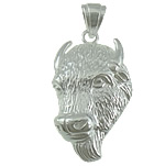 Pendentifs animaux en argent, argent sterling 925, vache, Placage, plus de couleurs à choisir Environ 6mm, Vendu par PC