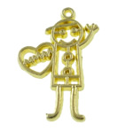 Character Shaped Zinc Alloy Pendants, Boy cadmium free Approx 0.5mm, Approx 