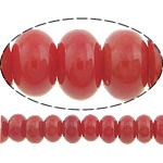 Perles en corail naturel, rondelle, rouge, Niveau AA Environ 0.5mm Environ 16 pouce, Environ Vendu par brin