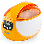 Plastic Digital Ultrasonic Cleaner, with Stainless Steel, orange  