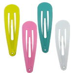 Hair Snap Clips, Iron, Teardrop, stoving varnish cadmium free 