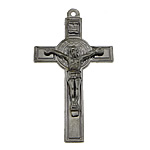 Zinc Alloy Cross Pendants, plated Approx 2mm 