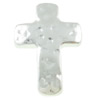 Zinc Alloy Cross Pendants, plated, hammered cadmium free 