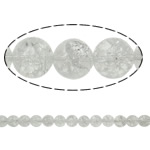 Crackle Quartz Beads, Crystal, Round, stoving varnish Crystal Clear Approx 1.5mm Inch 