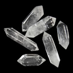 quartz clair Point de Décoration, facettes, 12x40- Vendu par PC