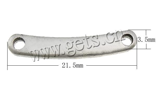 ステンレス鋼コネクタバー, ステンレス, 長方形, 1/1 ループ, オリジナルカラー, 21.5x3.5x1.5mm, 穴:約 2mm, 売り手 パソコン