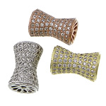 Cubic Zirconia Micro Pave Brass Beads, Bamboo, micro pave cubic zirconia Approx 2mm 