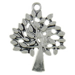 Zinc Alloy Leaf Pendants, Tree cadmium free Approx 1.5mm, Approx 