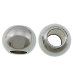 Cuentas Crimp acero inoxidable, Toroidal, color original, 4x3mm, agujero:aproximado 2.3mm, Vendido por UD