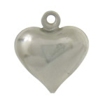 Stainless Steel Tag Charm, Heart, original color Approx 1mm 