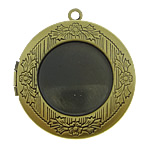 Brass Locket Pendant Cadre, laiton, Plat rond, Placage, plus de couleurs à choisir Environ 2mm, Diamètre inté Environ 24mm, 20mm, Vendu par PC