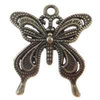 Zinc Alloy Animal Pendants, Butterfly, plated Approx 2mm, Approx 