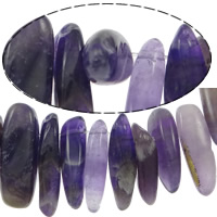 Gemstone Chips, Amethyst, February Birthstone & top drilled, Grade A, 20-25mm .5 Inch 