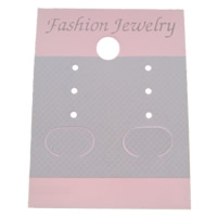 Earring Display Card, Plastic, Rectangle, Customized 