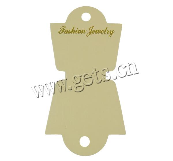 Necklace Display Card, Paper, Customized, 48x98mm, 1000PCs/Bag, Sold By Bag