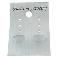 Earring Display Card, Plastic, Rectangle, Customized Approx 