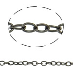 Iron Oval Chain, plated lead & cadmium free 