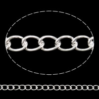 Iron Twist Oval Chain, plated lead & cadmium free 