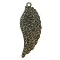 Wing Shaped Zinc Alloy Pendants, plated cadmium free Approx 2.5mm, Approx 