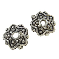 Zinc Alloy Bead Caps, Flower, plated lead & nickel free, 7mm 