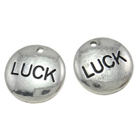 Zinc Alloy Message Pendants, Ball, plated cadmium free Approx 1.5mm 