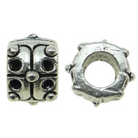 Zinc Alloy European Beads, Rondelle, plated, without troll Approx 5mm 