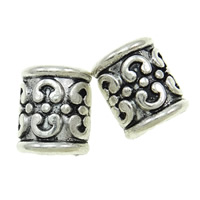 Zinc Alloy European Beads, Tube, plated Approx 6mm 