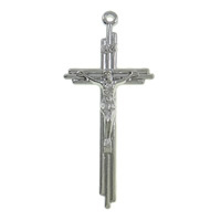 Zinklegierung Kreuz Anhänger, plattiert, keine, frei von Kadmium, 18x40x3.5mm, Bohrung:ca. 0.5mm, ca. 500PCs/kg, verkauft von kg