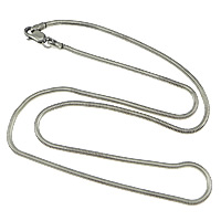 Tailandia Cadeba de Collar de Europeo, cadena de la serpiente, libre de níquel & cadmio, diámetro interior:aproximado 11mm, longitud:aproximado 18 Inch, Vendido por Sarta