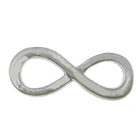 Conector de aleación de zinc barra, Infinito, chapado, 1/1 aro, más colores para la opción, libre de cadmio, 33x13x2mm, Vendido por UD