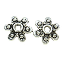 Zinc Alloy Bead Caps, Flower, plated Approx 2mm 