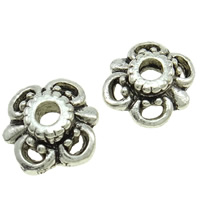 Zinc Alloy Bead Caps, Flower nickel, lead & cadmium free Approx 2mm 