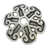 Zinc Alloy Bead Caps, Flower nickel, lead & cadmium free Approx 1mm, Approx 