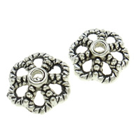 Zinc Alloy Bead Caps, Flower, plated, 6 petal nickel free Approx 2mm 