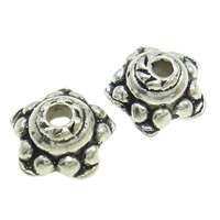 Zinc Alloy Bead Caps, Flower, plated Approx 1mm 